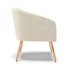 Poltrona Decorativa Pé Palito Natural Stella Bouclê D03 - D'r