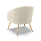 Poltrona Decorativa Pé Palito Natural Stella Bouclê D03 - D'r