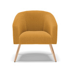 Poltrona Decorativa Pé Palito Natural Stella Bouclê D03 - D'r