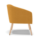 Poltrona Decorativa Pé Palito Natural Stella Bouclê D03 - D'r