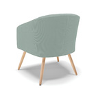 Poltrona Decorativa Pé Palito Natural Stella Cotelê Ext/velud