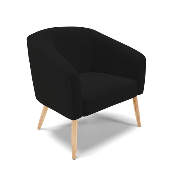 Poltrona Decorativa Pé Palito Natural Stella Linho D03 - D'ro