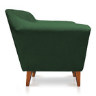 Poltrona Decorativa Pérsia Suede Pés Chanfrado Castanho - Pal