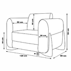 Poltrona Decorativa Pés Em Madeira Buzz Linho Areia Rústico G