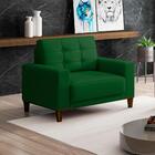 Poltrona Decorativa Pes Em Madeira Dijon Moll