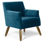 Poltrona Decorativa Pés Em Madeira Sala De Estar Diva D02 Vel