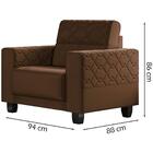 Poltrona Decorativa Pes Em Mdf Greco Moll