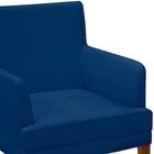 Poltrona Decorativa Pes Madeira Aspen Veludo Sanch