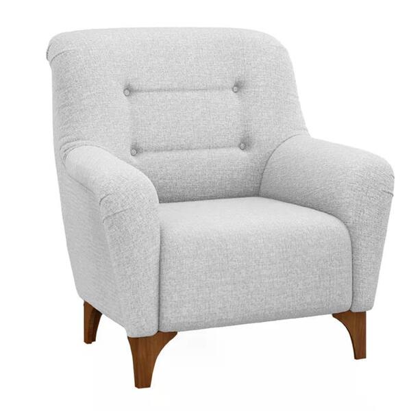 Poltrona Decorativa Pes Madeira Gm Milani Store