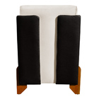 Poltrona Decorativa Pés Madeira Heloisa Veludo Composê Em Cor