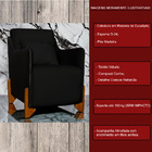 Poltrona Decorativa Pés Madeira Heloisa Veludo Composê Em Cor