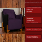 Poltrona Decorativa Pés Madeira Heloisa Veludo Composê Em Cor