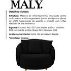 Poltrona Decorativa Pes Madeira Maly Boucle Moll