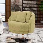 Poltrona Decorativa Pes Madeira Maly Boucle Moll