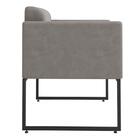 Poltrona Decorativa Pés Metálicos Anita Veludo 401 F02 Cappuc