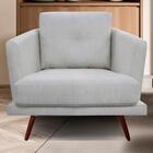 Poltrona Decorativa Pes Palito 2463 Linho Graz