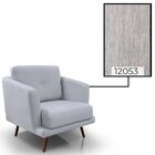 Poltrona Decorativa Pes Palito 2463 Linho Graz