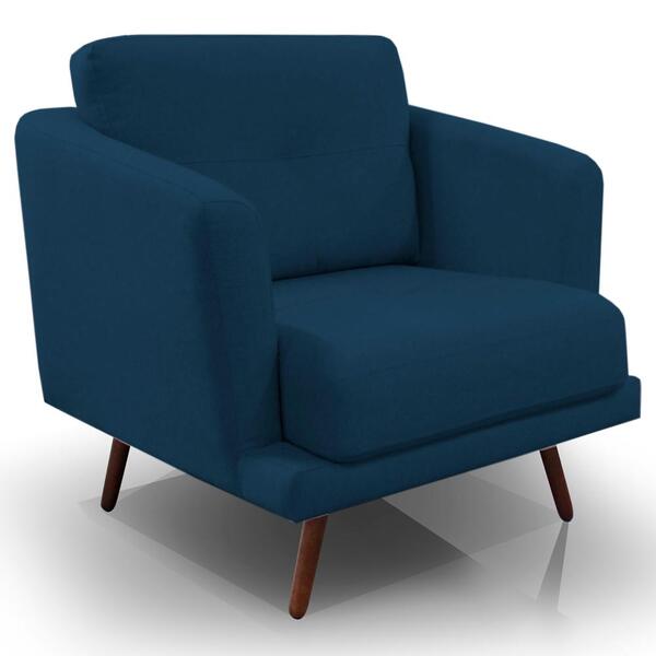 Poltrona Decorativa Pes Palito 2463 Veludo Joly Graz