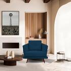 Poltrona Decorativa Pes Palito 2463 Veludo Joly Graz