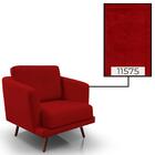 Poltrona Decorativa Pes Palito 2463 Veludo Joly Graz