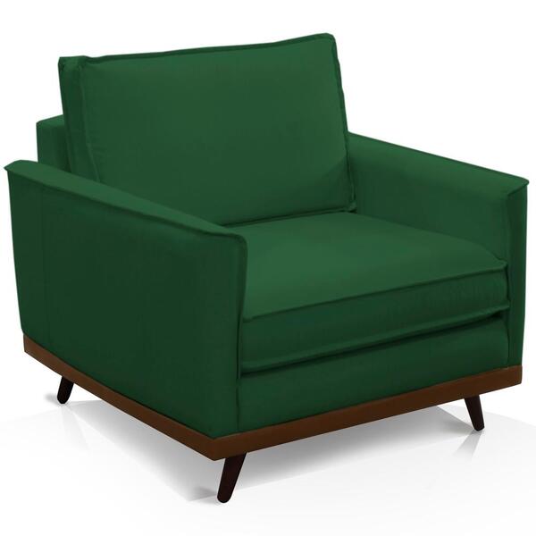 Poltrona Decorativa Pes Palito 2619 Veludo Joly Graz