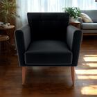 Poltrona Decorativa Pes Palito Cancun Veludo Inca Milani Store