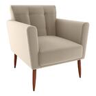 Poltrona Decorativa Pes Palito Cancun Veludo Milani Store