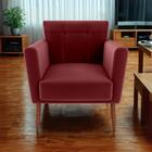 Poltrona Decorativa Pes Palito Cancun Veludo Milani Store