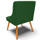 Poltrona Decorativa Pés Palito De Madeira Firenze Veludo Luxo