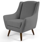 Poltrona Decorativa Pés Palito Madeira Juliet Veludo C-317 Ci