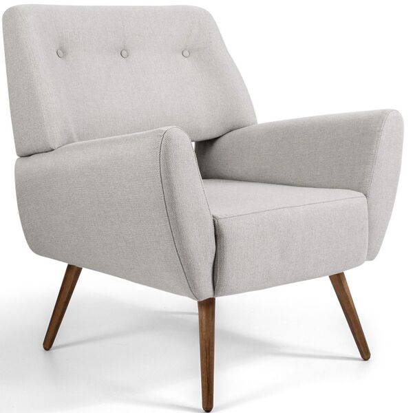 Poltrona Decorativa Pés Palito Sala De Estar Roma Rústico Rús