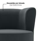 Poltrona Decorativa Pes Palito Savana Veludo Milani Store