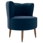 Poltrona Decorativa Pes Palito Savana Veludo Milani Store