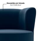 Poltrona Decorativa Pes Palito Savana Veludo Milani Store