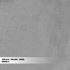 Poltrona Decorativa Pés Palito Tulum Veludo/pu Cinza/preto  -