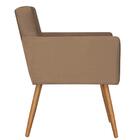 Poltrona Decorativa Pés Palito Vitoria Suede Bege - Ds Estofa