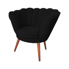 Poltrona Decorativa Pétala De Flor Para Esmalteria Veludo Pre