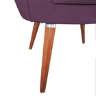 Poltrona Decorativa Pétala De Flor Para Esmalteria Veludo Rox