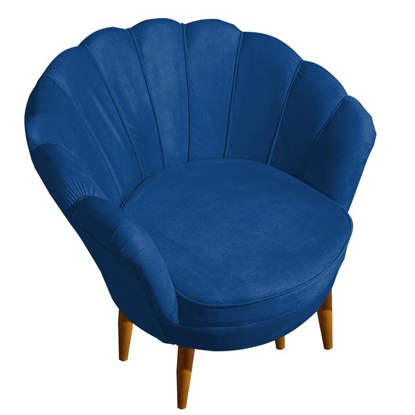 Poltrona Decorativa Petala Marinho