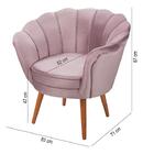 Poltrona Decorativa Pétala Rosê