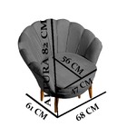 Poltrona Decorativa Petala Turquesa