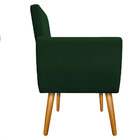 Poltrona Decorativa Pietra Premium Suede Verde