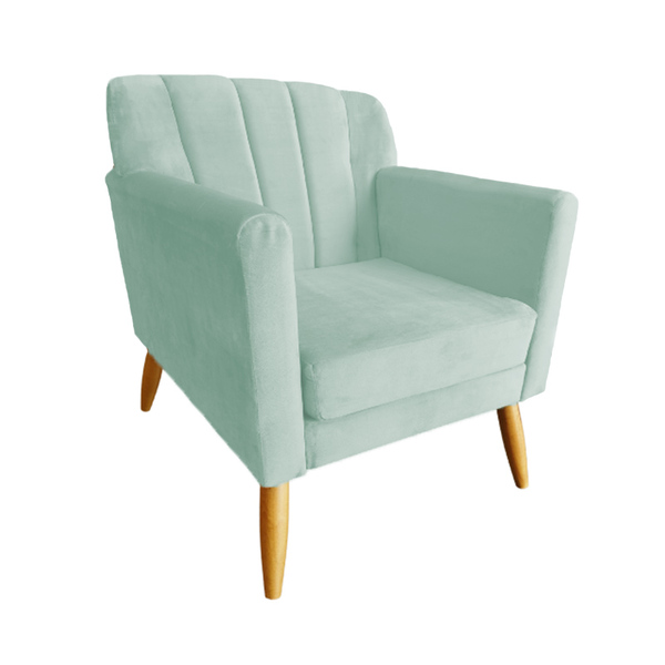 Poltrona Decorativa Raika Sala De Estar - Recepção - Veludo -