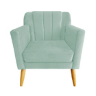 Poltrona Decorativa Raika Sala De Estar - Recepção - Veludo -