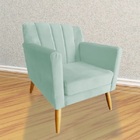 Poltrona Decorativa Raika Sala De Estar - Recepção - Veludo -