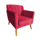 Poltrona Decorativa Raika Sala De Estar - Recepção - Veludo -