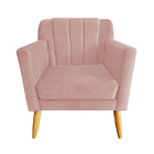 Poltrona Decorativa Raika Sala De Estar - Recepção - Veludo -