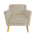 Poltrona Decorativa Raika Sala De Estar - Recepção - Veludo -