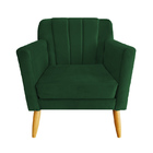 Poltrona Decorativa Raika Sala De Estar - Recepção - Veludo -