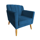 Poltrona Decorativa Raika Sala De Estar - Recepção - Veludo -